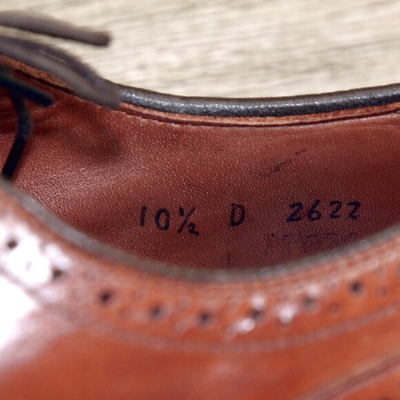 Allen Edmonds LOMBARD 10.5 D Walnut * add $15 Cedar Trees - Picture 6 of 13